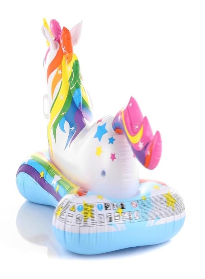 VWretails Inflatable Ride-On Swim Float for Kids, Childrens & Adults. Summer Fun Beach Floatie Perfect for Summer Water Adventures of Age 3+ (Magical Unicorn Rid-On) - Image 5